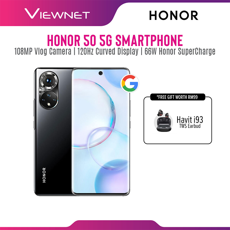 [New] HONOR 50 5G Smartphone with 6GB+128GB / 8GB+256GB