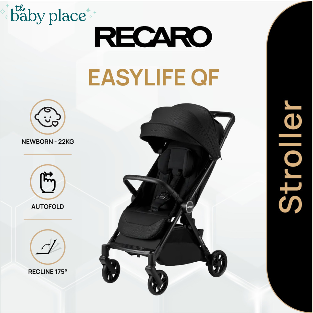 Recaro Easylife QF Compact Travel Stroller (NB - 22kg) | Lightweight & Smooth Ride | Easy Fold