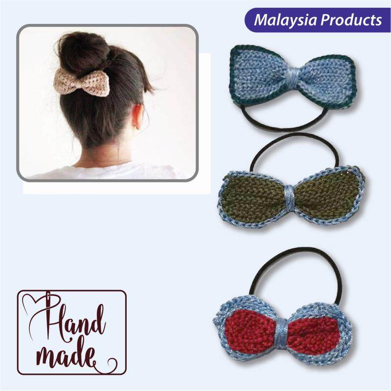 [READY STOCK]Fashion Korea Crochet Ribbons Hair Rubber bands For Children Hair Accessories [Mini Cute Ribbon]