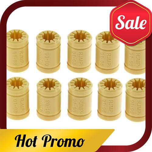 Aibecy 10pcs LM8UU RJMP-01-08 Solid Polymer Bearing 8mm Shaft Plastic Linear Bearing for 3D Printers (10)