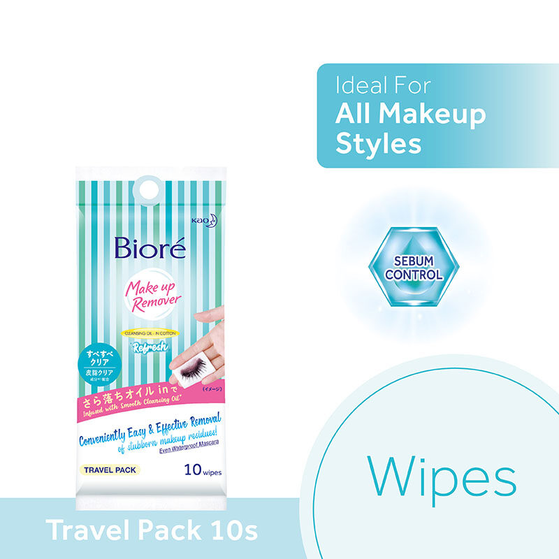 Biore Makeup Remover Wipes Box - Refresh
