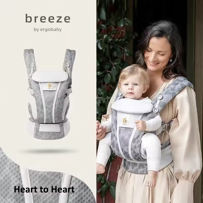 [Ready stock] Ergo baby Carrier Ergonomics Kangaroo Infant Omni Breeze All-In-One Breathable Air Mesh 0-48 Months 3-20kg