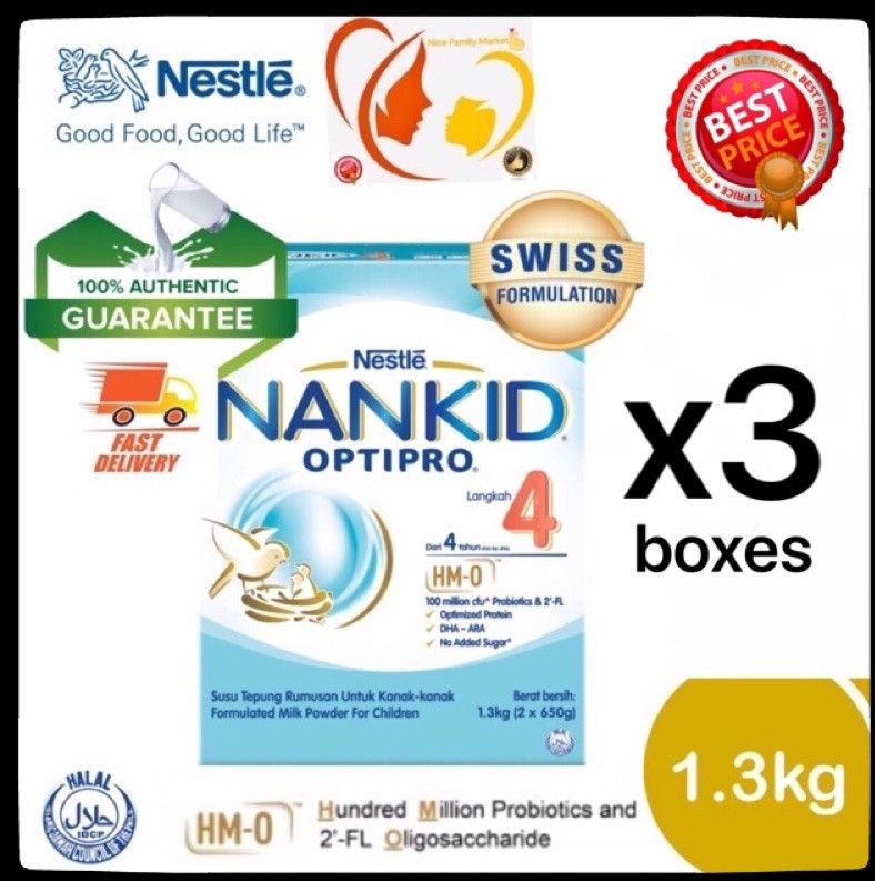 Nestle Nankid Optipro Step 4 (1.3kg x 3)