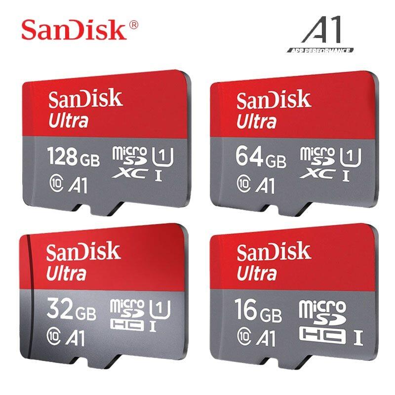 SanDisk Thẻ Micro SD Class10 U1 Thẻ TF 16GB 32GB 98 MB/giây 64GB 128GB 200GB 256GB 100 MB/giây Bộ Nhớ Thẻ Cho Samrtphone/Máy Tính Bảng Máy Tính Cá Nhân