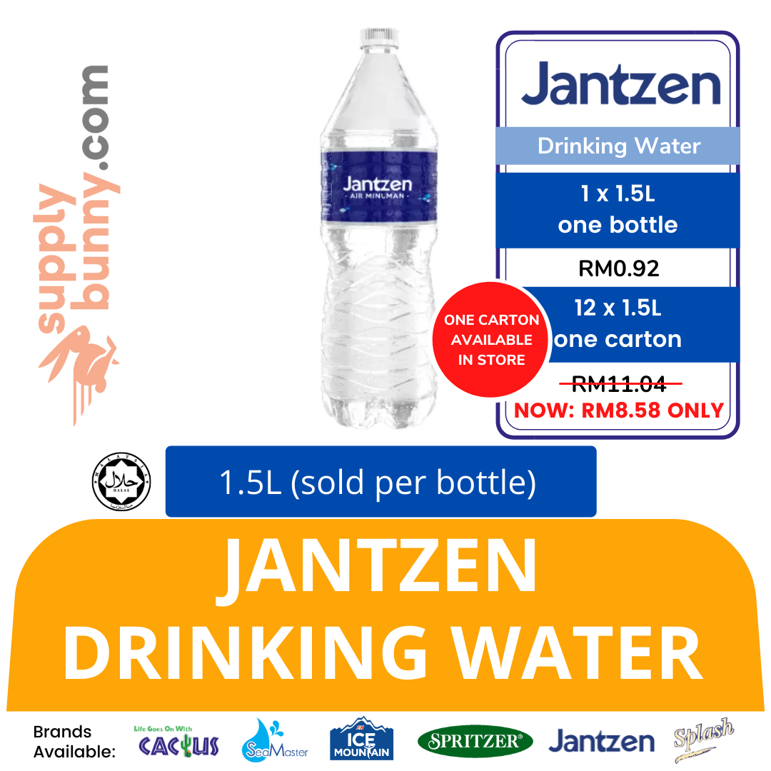 Jantzen Drinking Water 1.5Litre (sold per bottle) 饮用水 PJ Grocer Air Minuman Jantzen