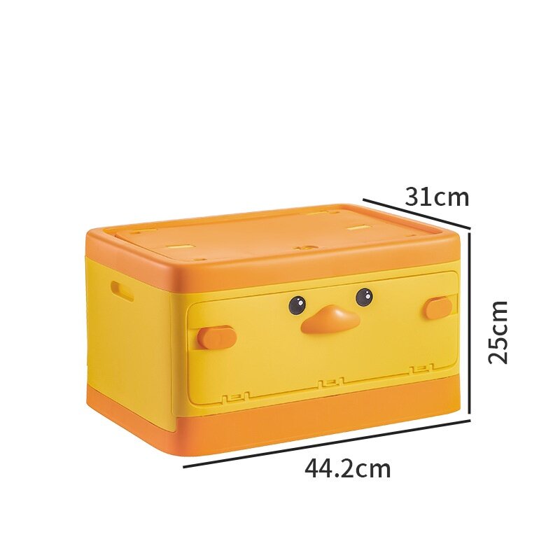 ROAM Furniture Foldable 2 Side Opening Storage Box Children Stackable Storage Cabinet Kota Plastic murah with Pulley