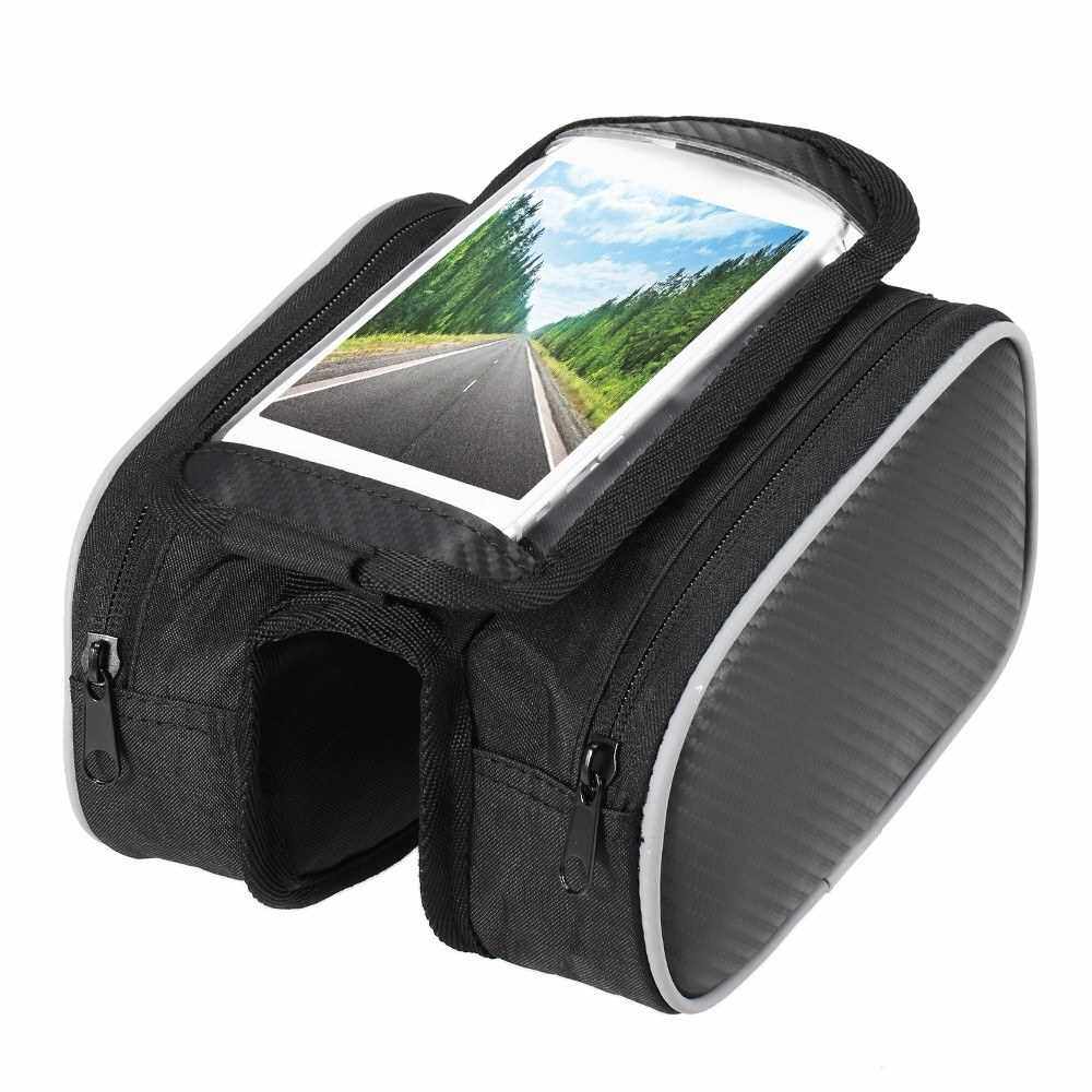 Lixada Bicycle Front Frame Touchscreen Phone Bag (Standard)