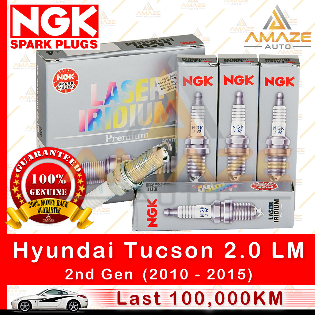 NGK Laser Iridium Spark Plug for Hyundai Tucson 2.0 LM (2nd Gen) - Longest Usage life and high performance
