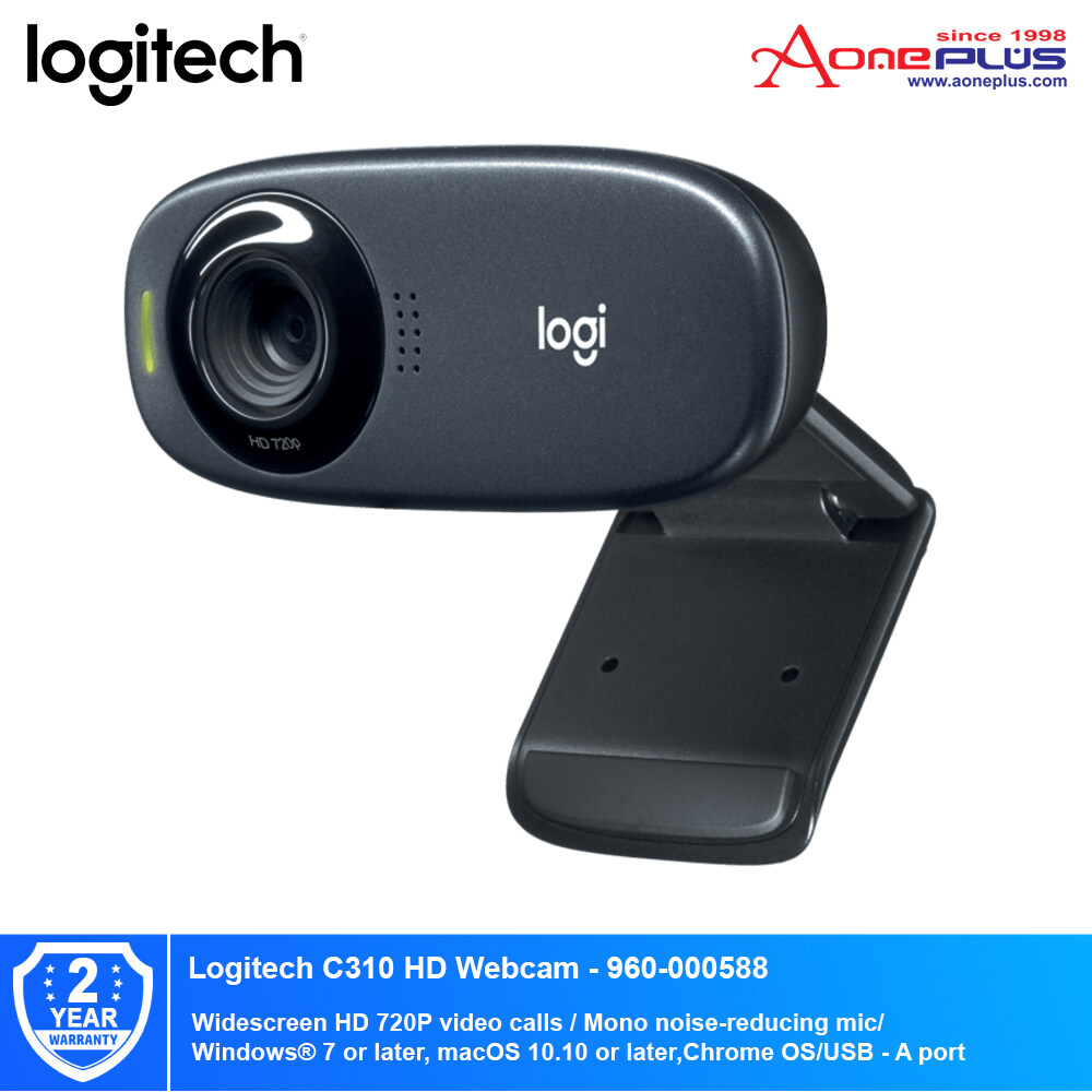 Logitech C310 HD Webcam Essential HD 720p video calling - 960-000588