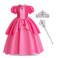 MQATZ Halloween Costume for Kids Fancy Girls Snow White Princess Cinderella/Belle/Mermaid Girls Birthday Party Dress Anna Elsa Cosplay