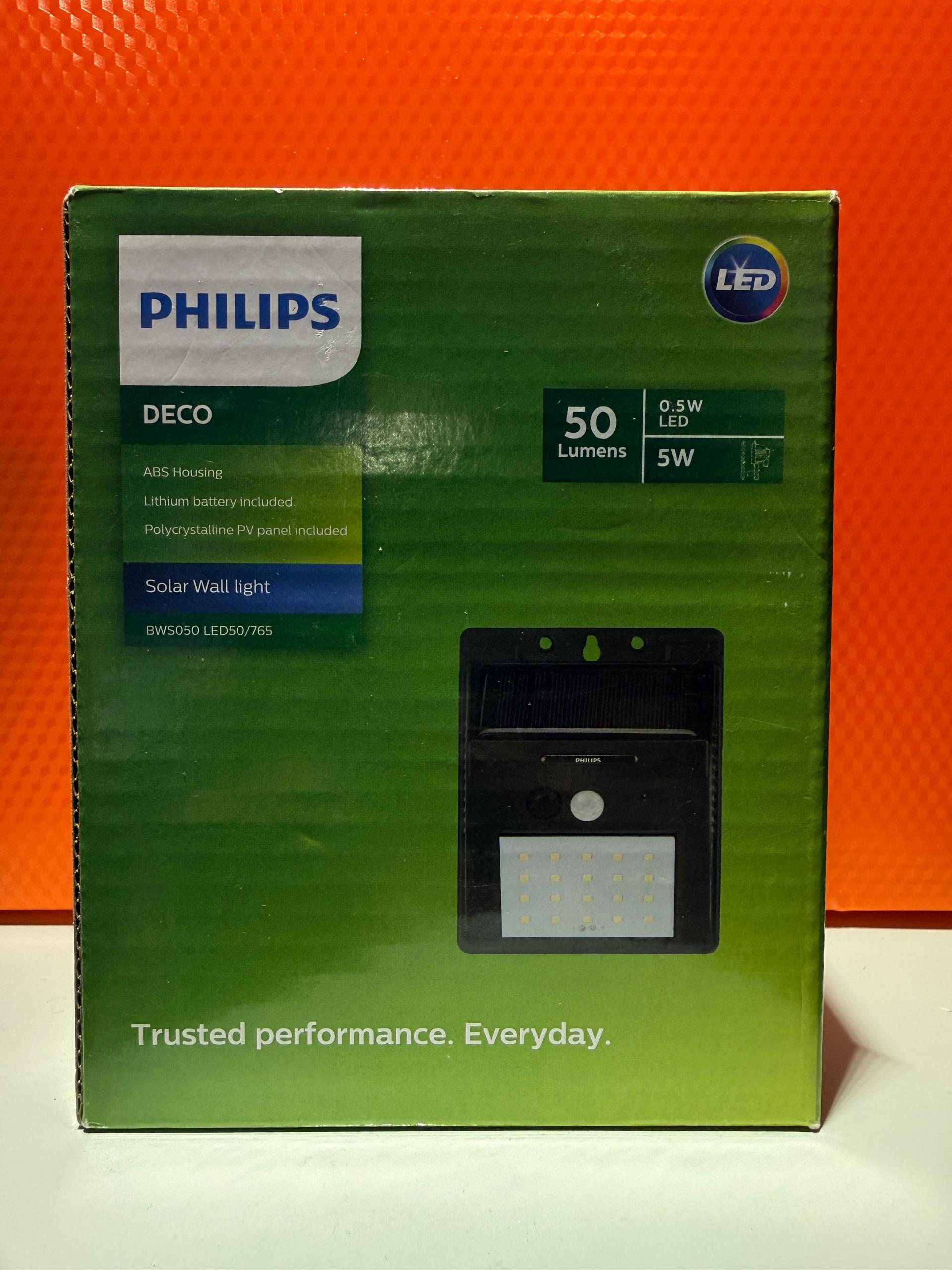 PHILIPS | Deco Solar Wall Light 6500K 50 lumens