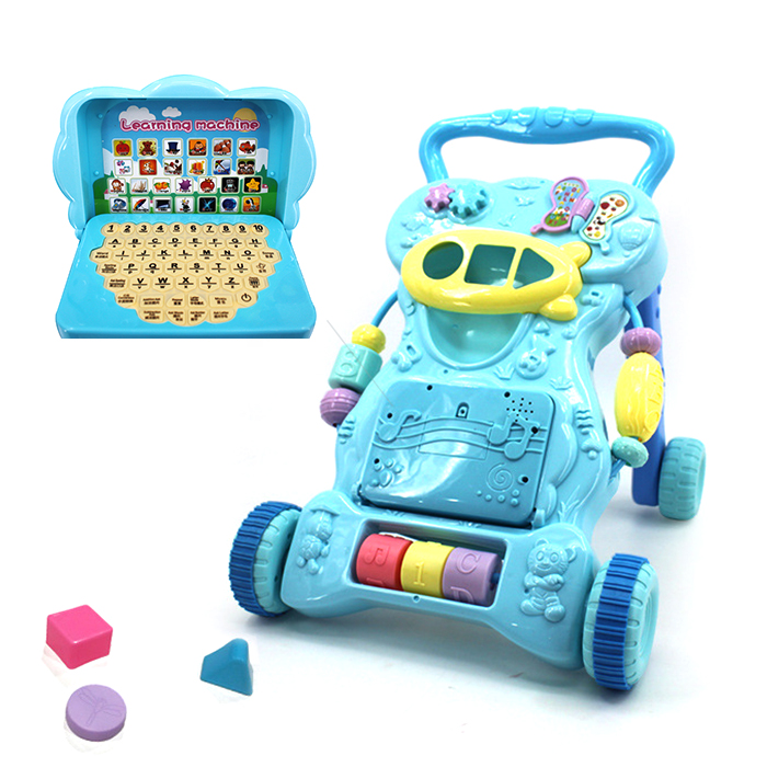 JOY Baby Walker with Smart Education Computer Learning Machine English Chinese Math Quiz Music Bayi Belajar Jalan