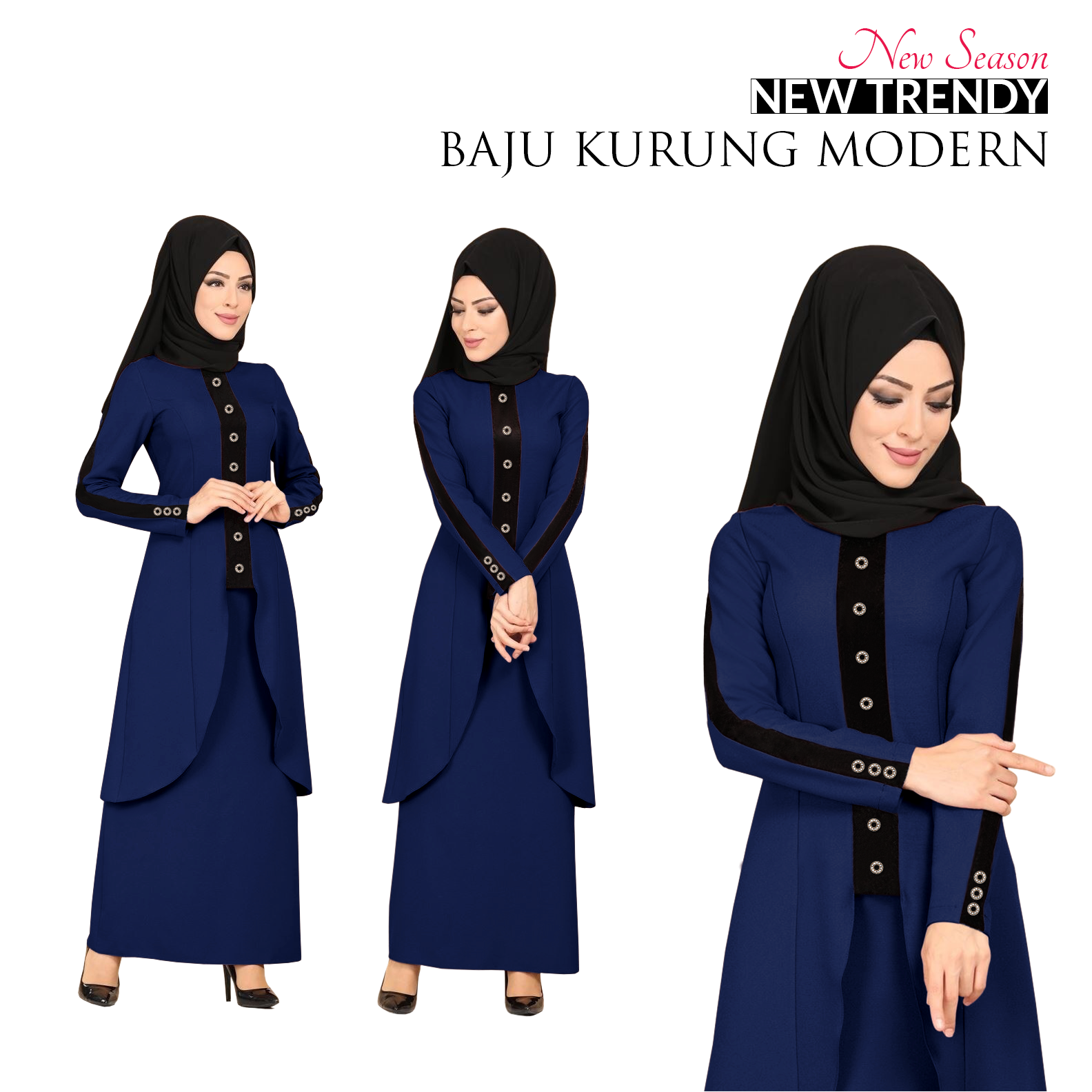 Harga New Season Trendy Baju Kurung Modern for Muslimah READY STOCK HOT ITEM Terkini