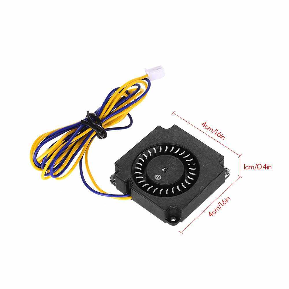 Creality 3D 4010 Brushless Blower Cooling Fan Turbo Fan 40 * 40 * 10mm 24V DC with Ball Bearing 2Pin Connector for CR-8S Ender 3 3D Printer Hotend Extruder (Black)