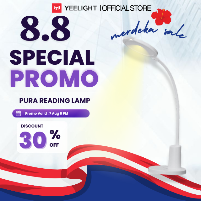 Yeelight Premium Eye-Care Reading Desk Lamp – No Blue Light 360° Flexible Adjustable Design