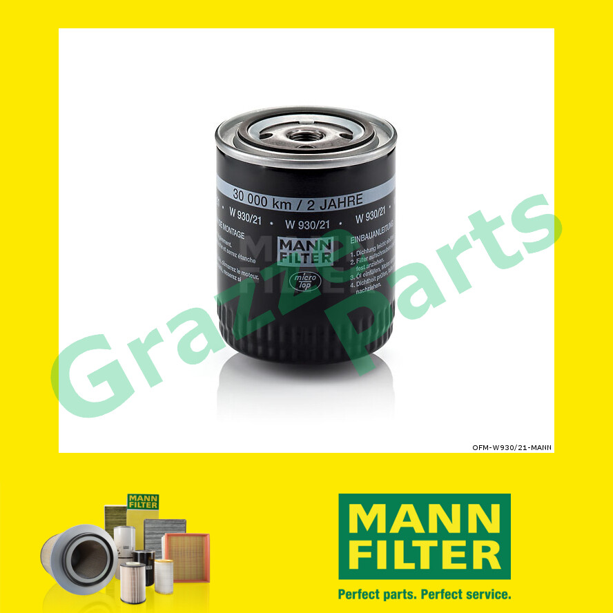 100% Original Mann Oil Filter W930/21 W 930/21 OC241 OC311 for Audi 80 89/8C B3+B4 2.6 2.8 E 2.6E 2.
