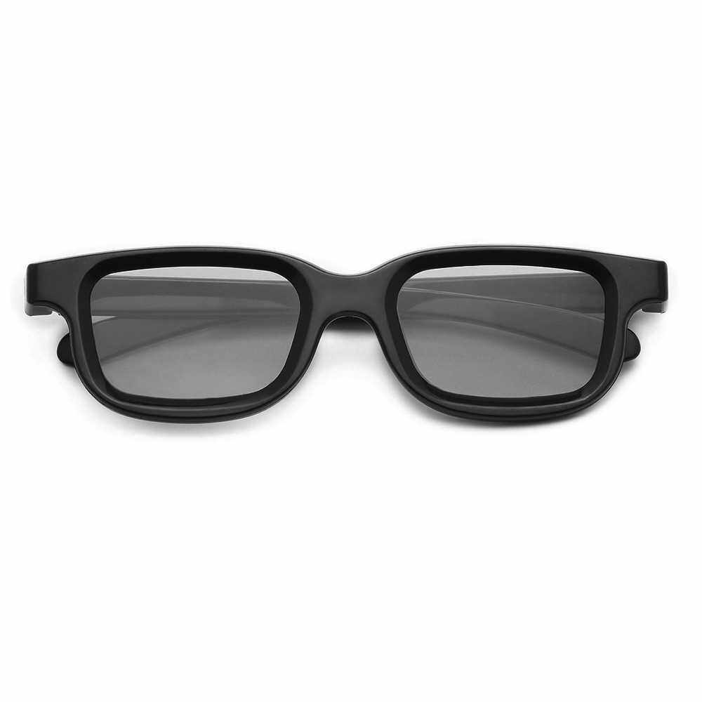 VQ163R Polarized Passive 3D Glasses for 3D TV Real 3D Cinemas for Sony Panasonic (Black)