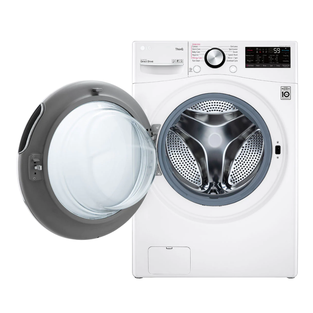LG 14/8KG FRONT LOAD WASHER DRYER WITH AI DIRECT DRIVE WITH TURBO WASH F2514RTGW/WHITE