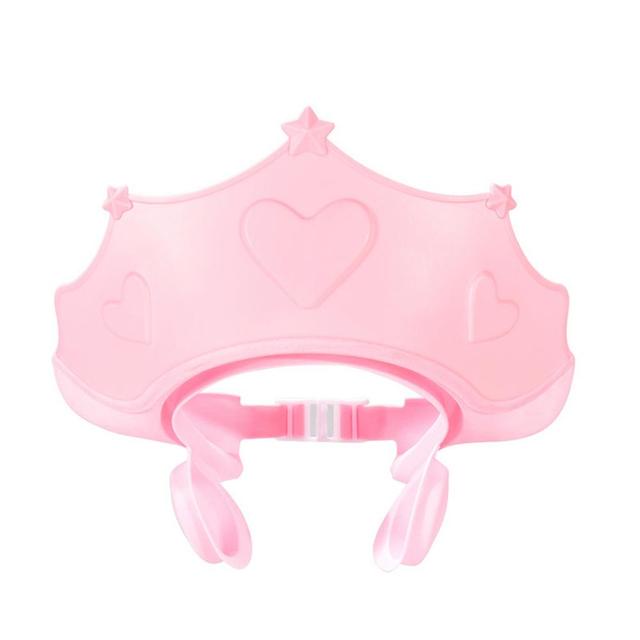 【Free Shipping】Baby Shower Cap Infant Crown Hat Shampoo Shield Visor Hat Ear Protection Children Hat Prevent Water Entering Eyes and Ears