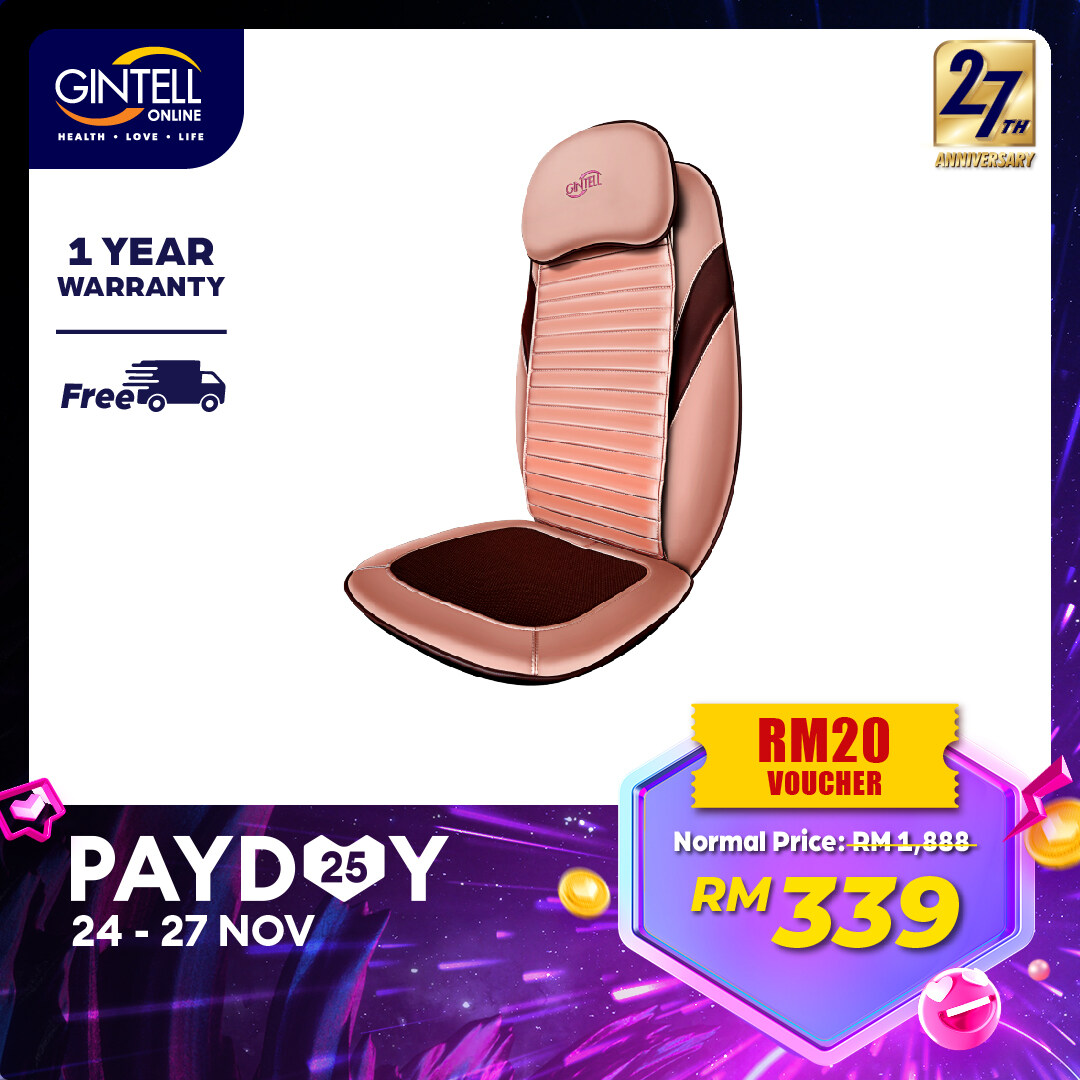 【FREE Shipping】GINTELL G-Mobile LUX Massage Cushion