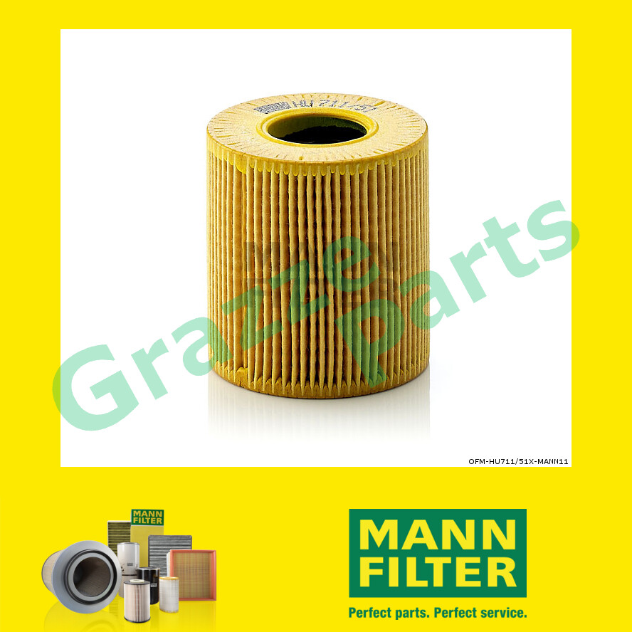 100% Original Mann Oil Filter HU711/51X HU 711/51 X OX 339/2D for Citroen C4 II B7 1.4 VTi 95 1.6 TH