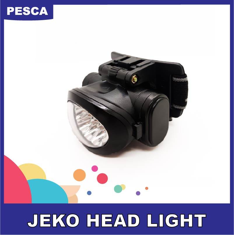 PESCA - JEKO Headlamp (JHL7310) LED Headlight Lampu Kepala LED Super Bright Fishing Lamp Camping Lamp