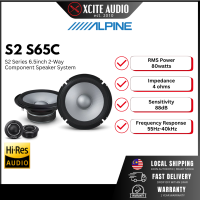 Alpine S2-S65C Next-Generation S-Series 6.5″inch 2-Way component speaker system