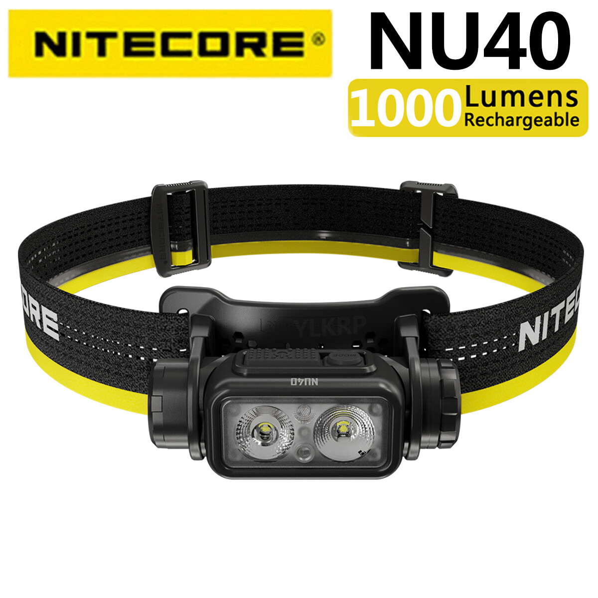 NITECORE NU40 1000 lumen LED headlamp USB-C rechargeable, suitable for outdoor hiking and camping