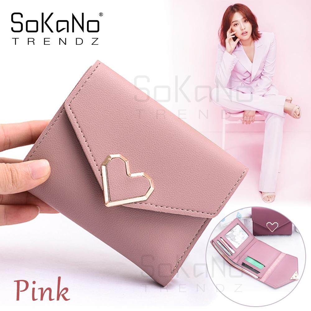 SoKaNo Trendz SKN919 Korean Style Love Mark Heart Shape Short Wallet Woman Wallet Handbeg Wanita