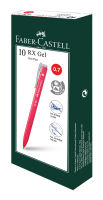 [Faber-Castell] RX Gel Gel Pen - Red/ Black / Blue 0.5mm / 0.7mm (Box of 10)