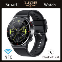 LIGE men watch casual New Bluetooth Call Blood Pressure Heart Rate Full touch Screen Sports fitness watch For Android ios jam tangan lelaki + box