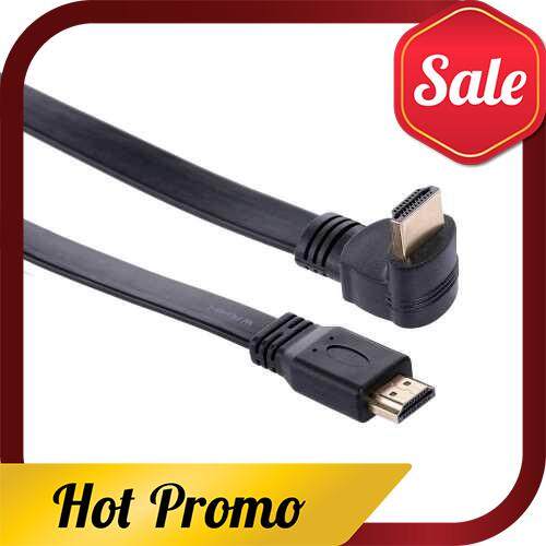 HD Cable HD Male to 90 Degree Right Angle HD Male High Speed 4K 3D Gold-plated Connectors Support 10