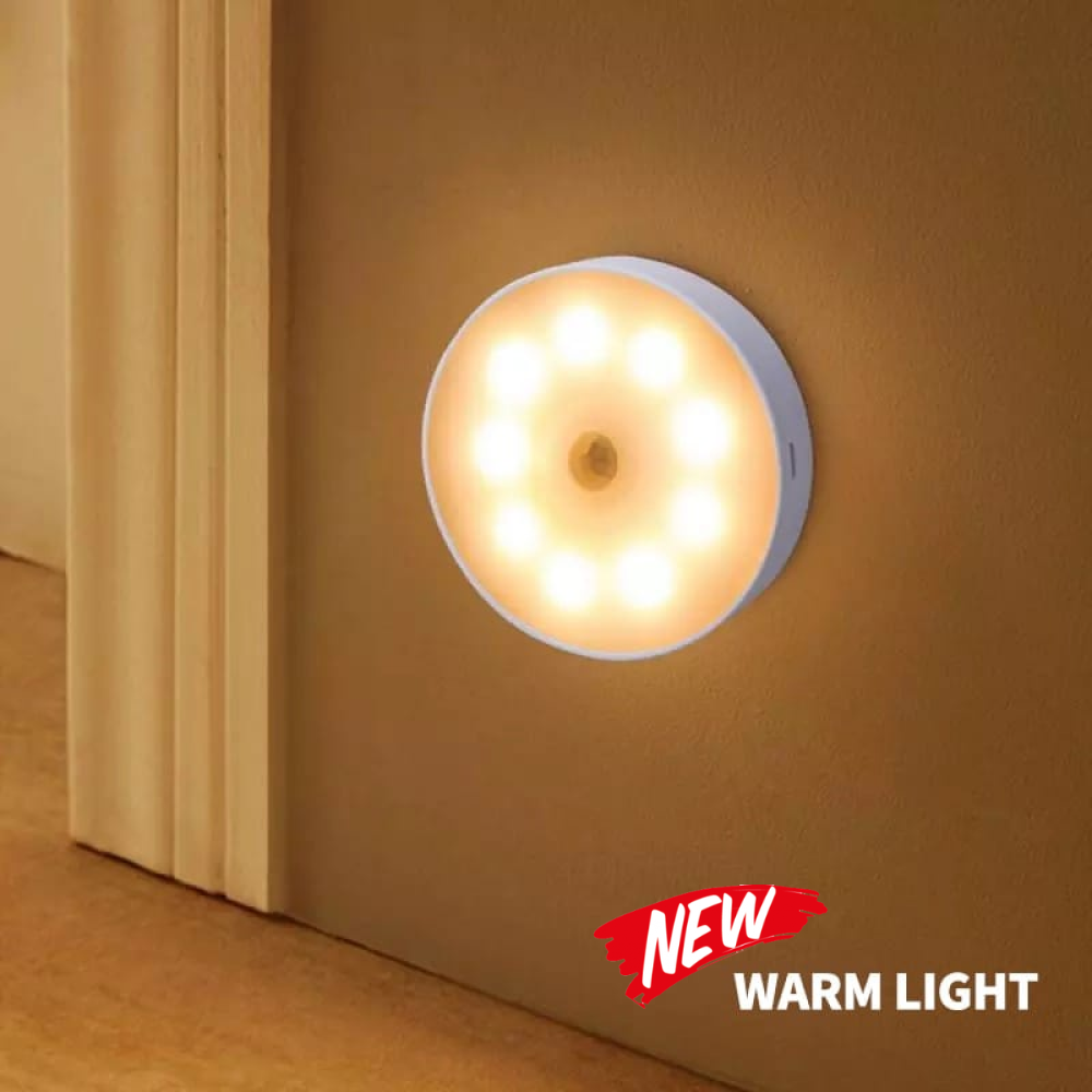 【USB Rechargeable】 Sensor Night Light Wireless Body Induction Lamp Motion Sensor Light USB charging LED Night