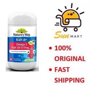 NATURE'S WAY KID'S A+ OMEGA 3 FISH OIL 511MG (50')
