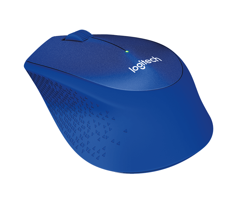 Logitech M331 Silent Plus Wireless Mouse (Blue)