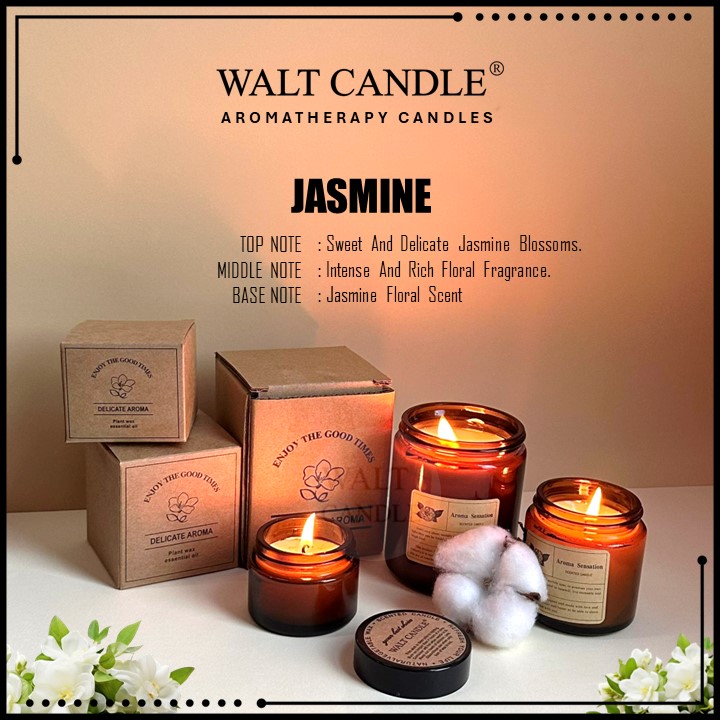 WALT CANDLE Scented Candle Handmade Candle Fragrance Scent Essential Oil Candle Wedding Gift Aroma Romantic Lilin Wangi 香薰蜡烛