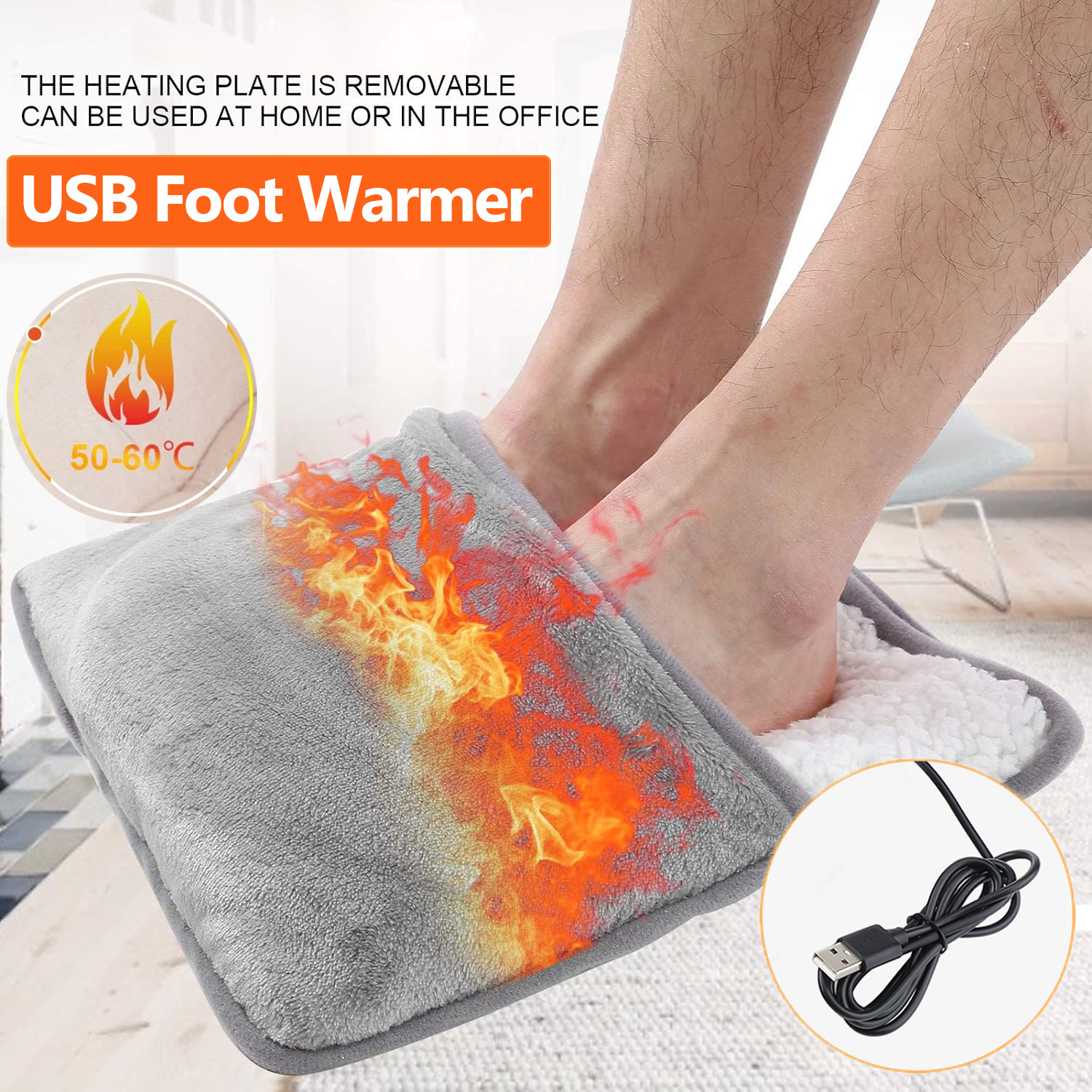 Pastsky làm nóng bằng điện ấm chân Chân Đệm sưởi ấm Điện USB Chân Đệm sưởi ấm Mùa Đông Chân Ấm Hơn Cho văn phòng nhà cửa Cho Nam Giới Và Phụ Nữ