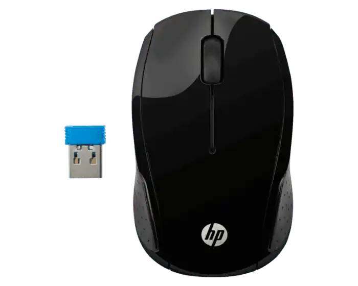 HP Wireless Mouse 200, 2.4GHz wireless connection, 2 AAA batteries included