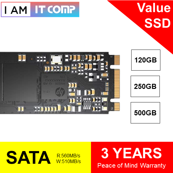 HP S700 M.2 SATA 2280 6.0Gb/s Internal Solid State Drive ( 120GB / 250GB / 500GB ) - ( M.2 SSD )