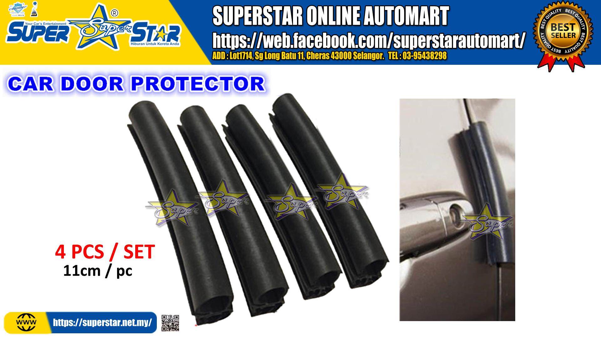 Rubber Strip Car Door Protector Anti Collision Scratch Door Guard