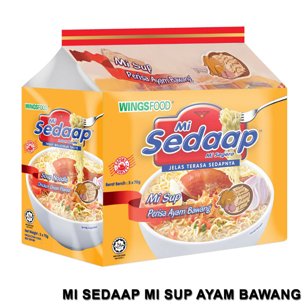 Mi Sedaap Mi Soup Ayam Bawang (5 x 70g) | Instant Soup Noodle