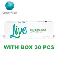 (30 Pcs) Cooper Vision Live 1 day Daily Clear Disposable Contact Lenses