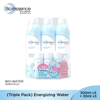 [Bundle Set] Bio-essence Bio-Water Energizing Water 300ml x 3pcs + 30ml x 3pcs | Cooling Soothing & Moisturizing