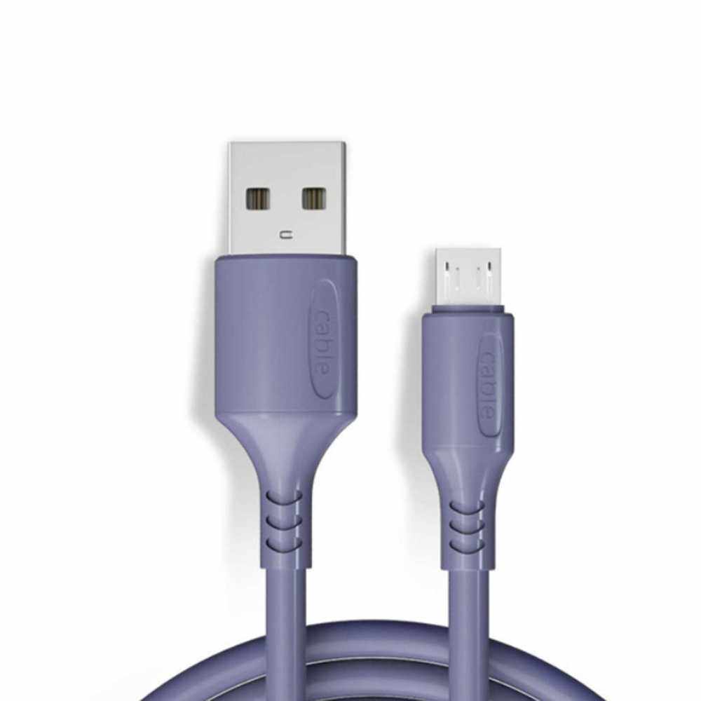 Micro-USB Cable Micro USB to USB 2.0 3A Fast Charging Cable Durable Charger Cord Compatible with Android Mobile Phones Purple (Purple)
