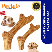 [Official GIGWI Dealer] Novelty Dog Chew Wooden Antler Toys Dental Care & Teeth Cleaning Antler S/M/L size / Bone Shape Toys - [100% Premium Quality]