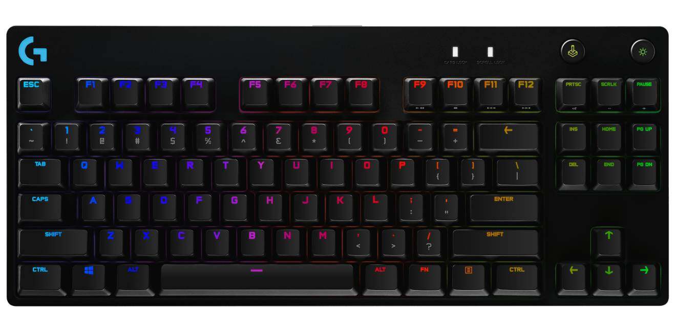 Logitech G Pro X Tenkeyless Wired RGB Mechanical  Gaming Keyboard (GX Blue Clicky) Lightsync RGB