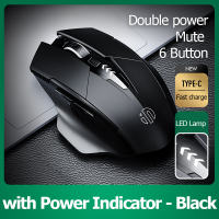 INPHIC PM6 F1 2.4G Wireless Mouse Rechargeable 500mAh Ergonomic Silent Gaming Mouse Adjustable 1600 DPI Optical Mice for Laptop PC with USB Nano Receiver