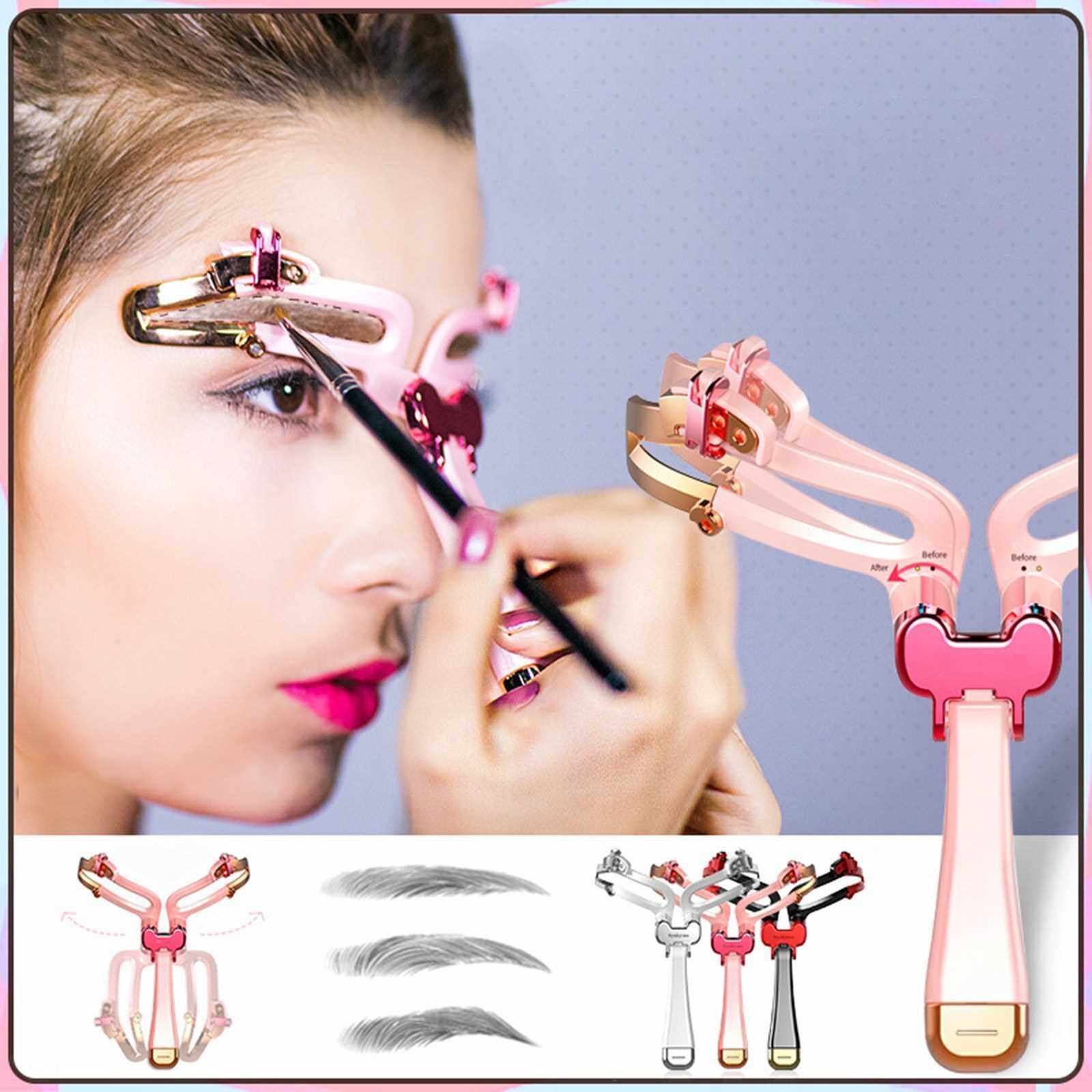 Eyebrow Stencil Kit Reusable Eyebrows Grooming Ruler Tattoo Ruler ...