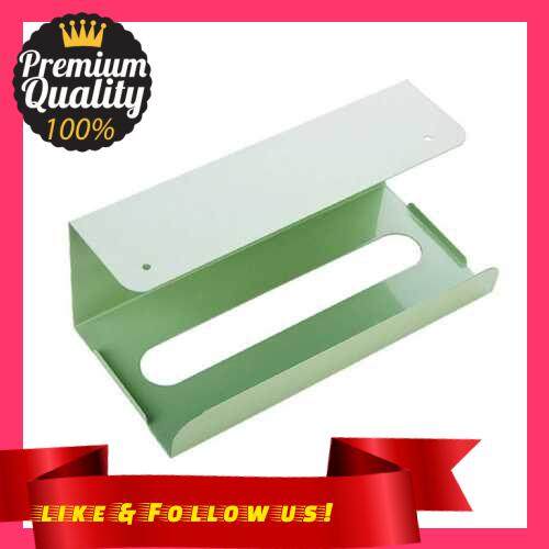 People\'s Choice Under Cabinet Tissue Box Storage Rack Tissue Holder Paper Towel Holder Paper Towel Rack Kitchen Towel Hanging Case (Green)