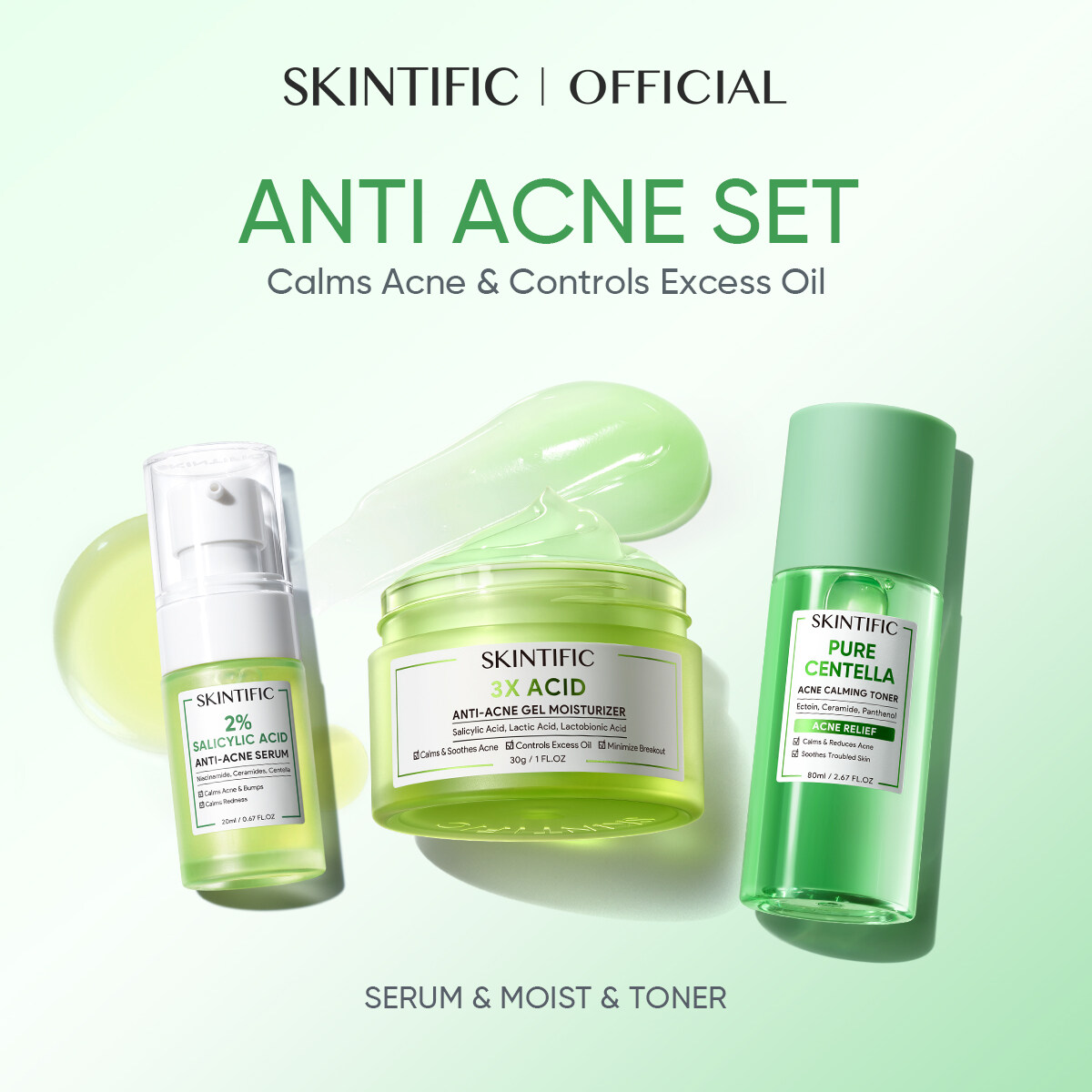Skintific Moisture Gel & Serum セット All Sets